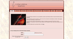 Desktop Screenshot of concordiastringorchestra.org.uk