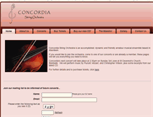Tablet Screenshot of concordiastringorchestra.org.uk